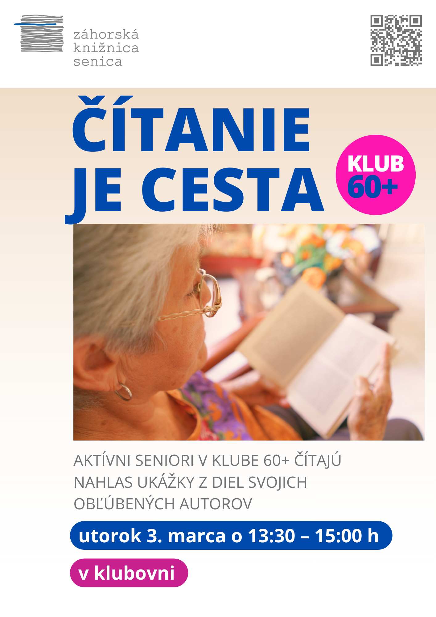 2026 Čítanie je cesta 60+ plagát.png